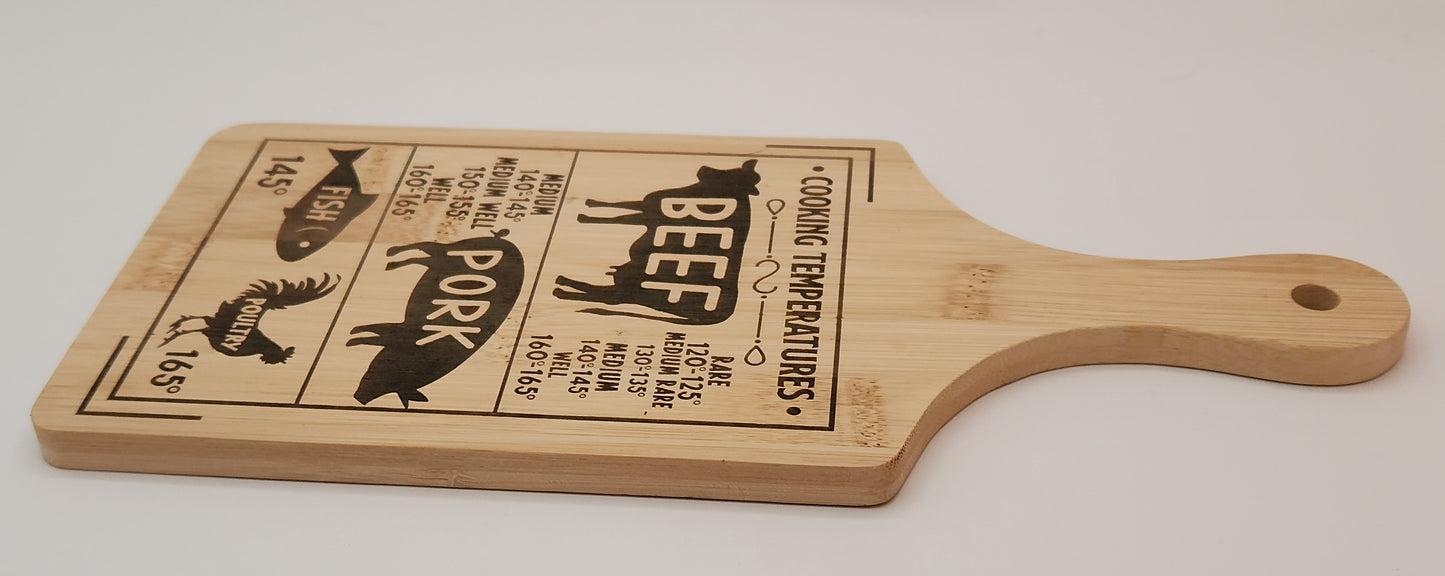 Laser-Engraved Bamboo Cutting Board (11" x 5")